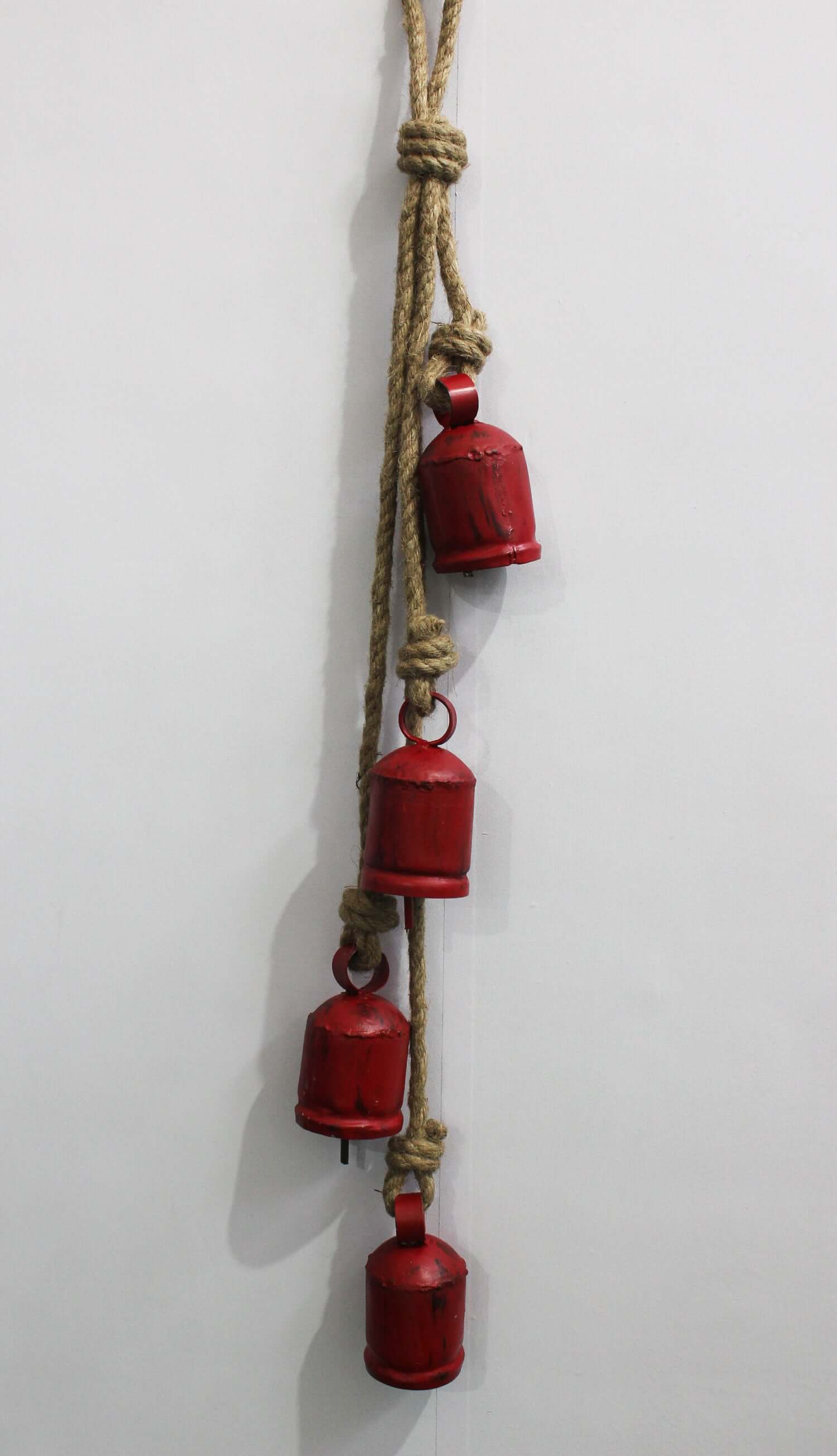 Antique Look Recycled Iron Cow Bells | Rustic Garden Chimes